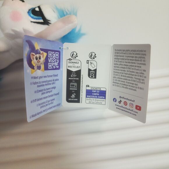 New Bogie Elf on the Shelf Santaverse Pets Plush 4.5” Blue Santaverse - Picture 6 of 8